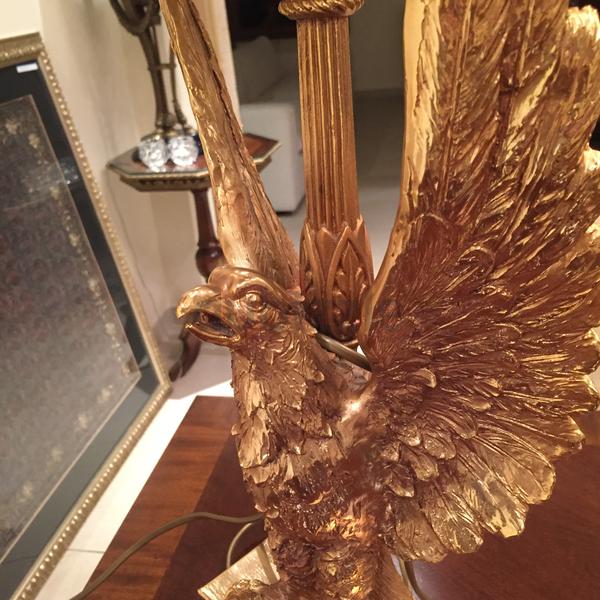 Patchi Desk Lamp Gold With Eagle Motif Aed 1 800 Green